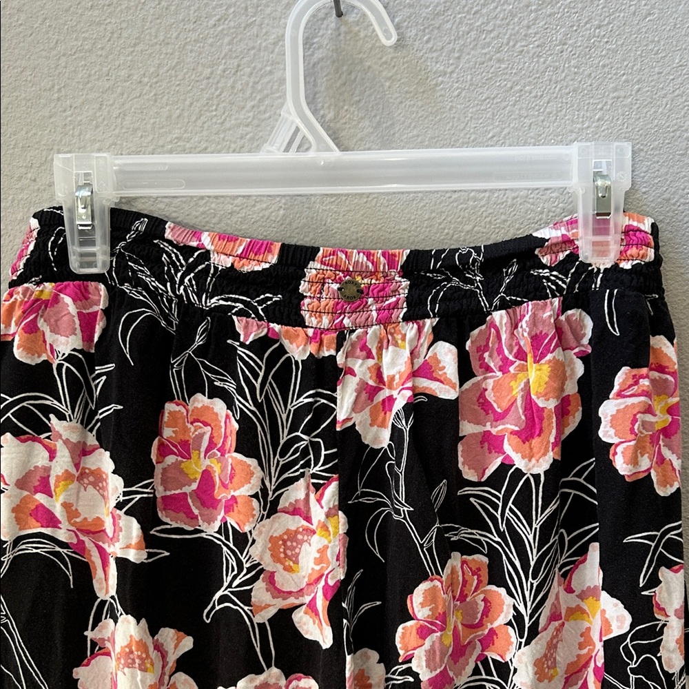 Roxy Floral Print Wide Leg Pants M - Picture 4 of 8